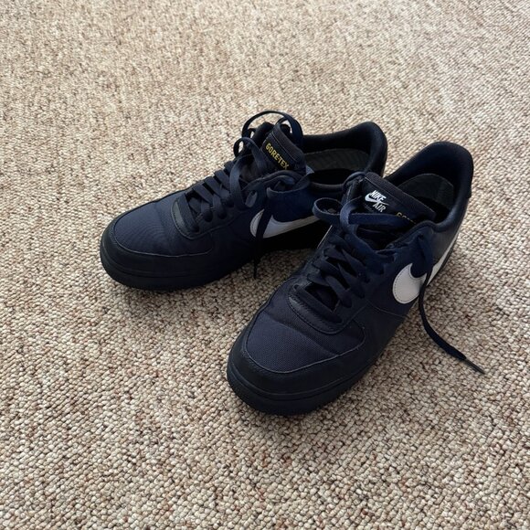 Nike GORETEX Air Force Low - Midnight Blue Size 9.5 - Picture 2 of 5